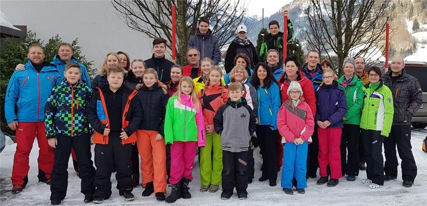 Geislinger Skifahrer sind auf den Pisten im Bregenzerwald