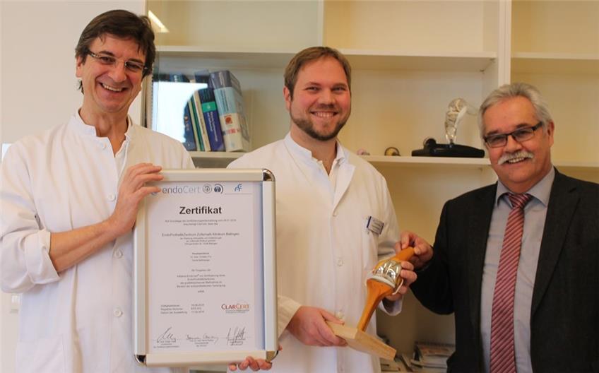 Klinik für Unfallchirurgie und Orthopädie am Zollernalb Klinikum in Balingen erhält Zertifikat