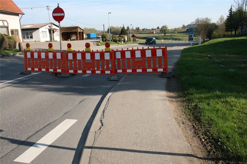 Ende Gelände: B 463-Zufahrt für Kreiselbau gesperrt