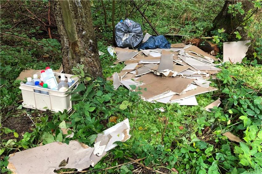 Sauerei in Weilstetten: Unbekannter kippt Müll in die Natur