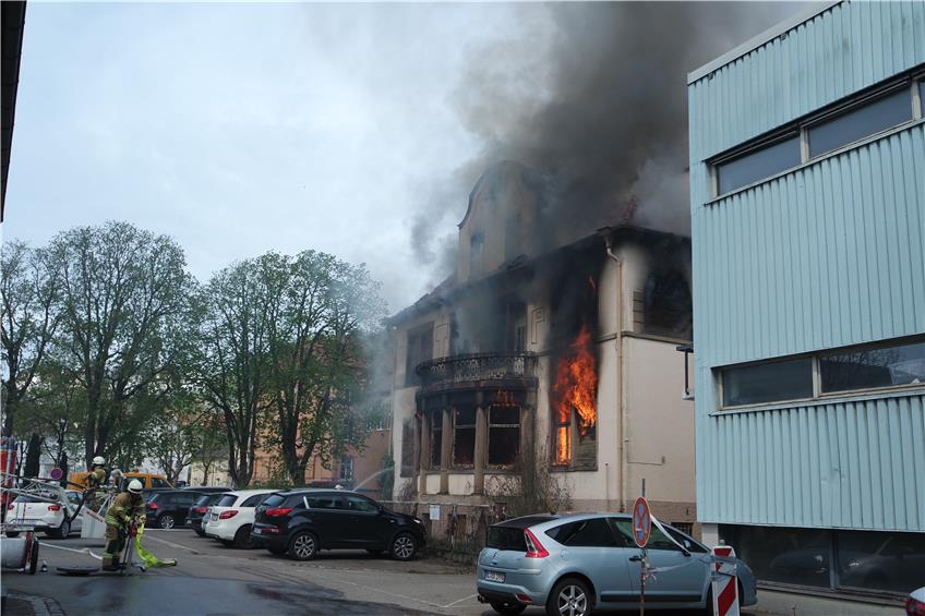 Großbrand in Villa Maag in Ebingen: Zwei 13-Jährige sollen gezündelt haben