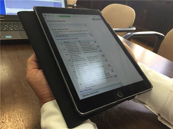 Wenn Räte in der Sitzung künftig auf ihr iPad schauen