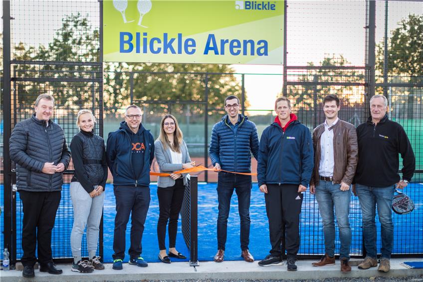 „Blickle-Arena“ ist am Start: TG Rosenfeld übergibt neuen Padelplatz seiner Bestimmung