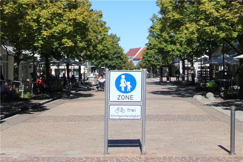 Im Sommer wird geschoben: Die Balinger Fußgängerzone wird temporär für Radler gesperrt
