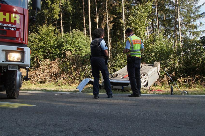 Zwei Schwerverletzte bei Unfall nahe Bitz: Falsche Erstmeldung sorgt für Verwirrung