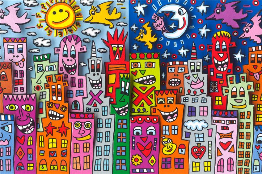 Lachende Gesichter und Teile der Berliner Mauer: Rizzi-Schau macht Balingen wieder zur Kunststadt
