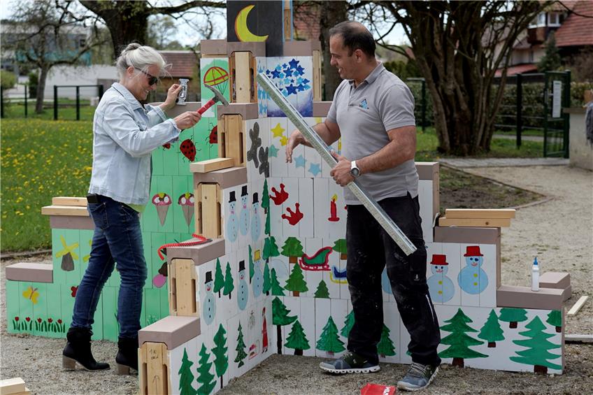 Ein Geislinger Generationenprojekt wächst: Schlosspark wird zur märchenhaften Kunstmeile