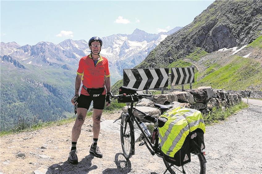 Herausforderung: Ein 71-jähriger Bisinger meistert mit seinem Fahrrad sechs Alpenpässe