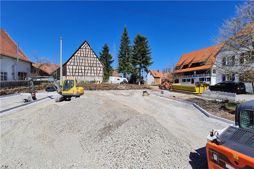 Bauhof und Dorfplatz in Dormettingen: Untergrund aus Schiefer fordert zusätzliche Bauarbeiten