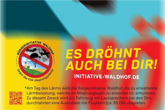 „Es dröhnt auch bei Dir“: Bürgerinitiative Waldhof wird am Tag des Lärm laut sein