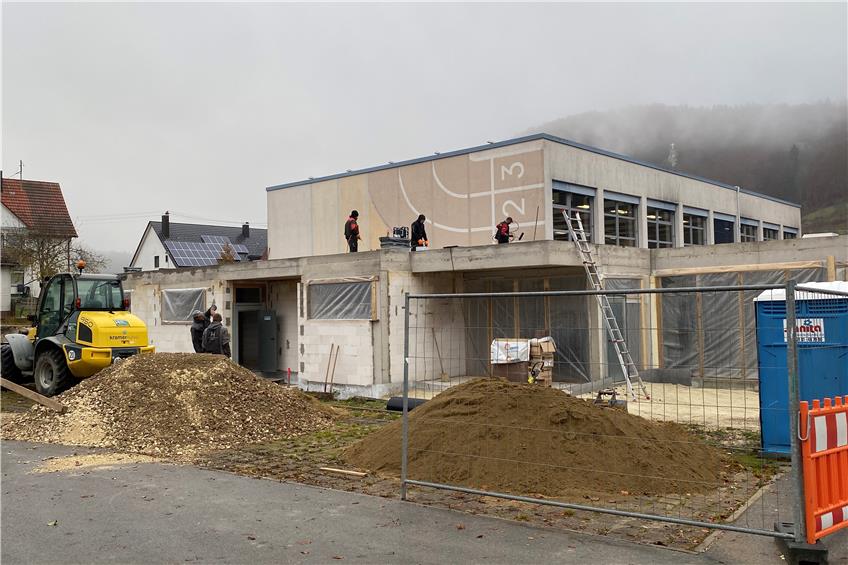 Umbau der Turn- und Festhalle in Nusplingen: Bis Februar ist der Sportbetrieb nicht möglich