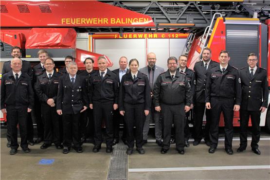 Feuerwehr-Abteilung Balingen blickt auf viele Einsätze und Termine zurück