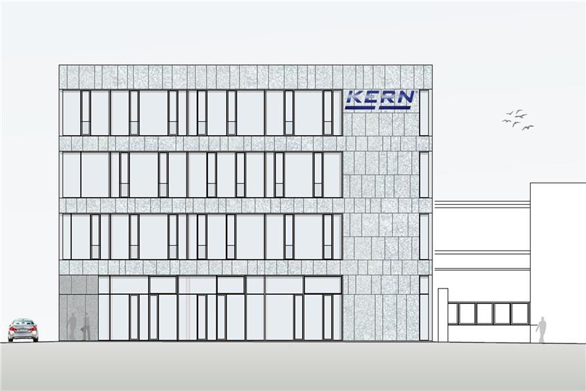 Kern & Sohn baut: Auf dem Firmenareal in Frommern entsteht ein neues Verwaltungsgebäude