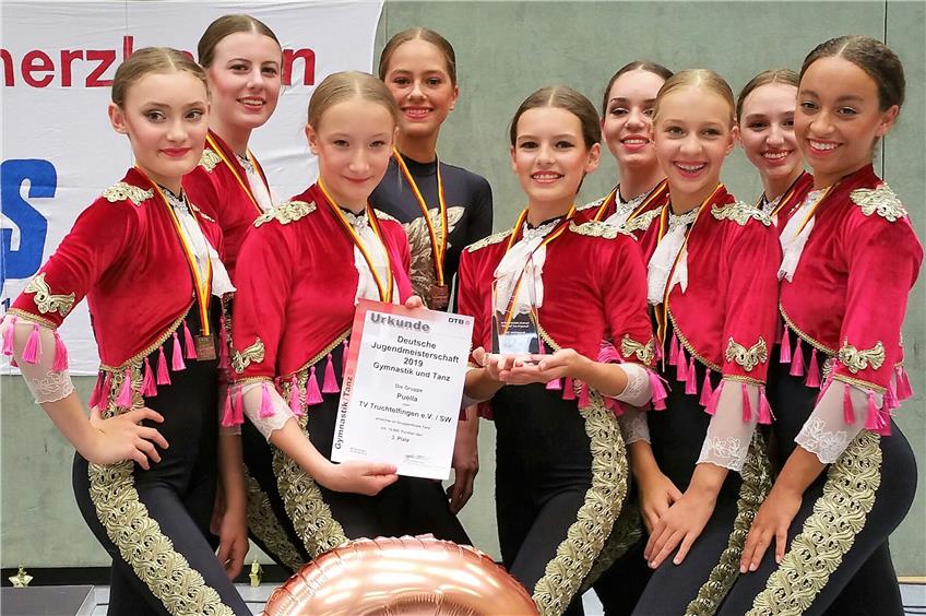 Überzeugender Tanz: Gymnastinnen des TV Truchtelfingen erreichen Podest bei der DM