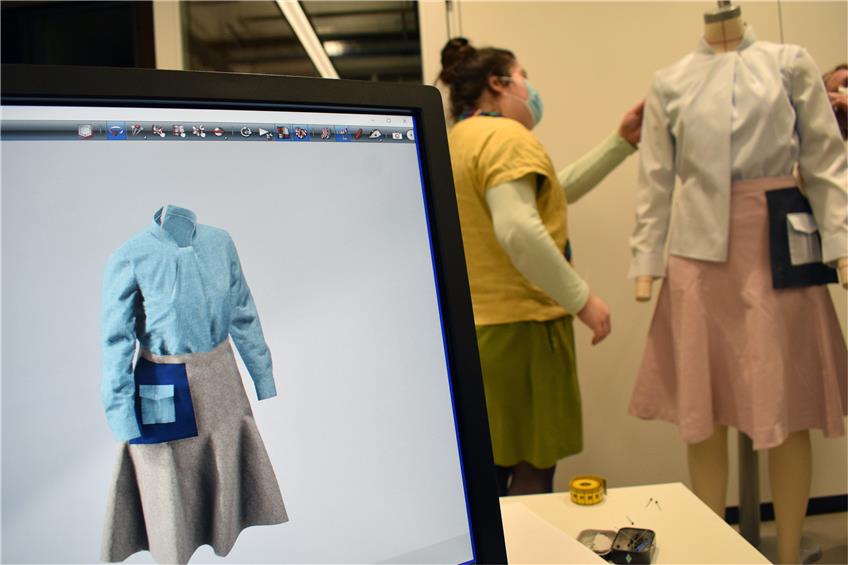 Albstädter Studierende nutzen 3D-Simulationen, um Kleider zu entwerfen und anzupassen