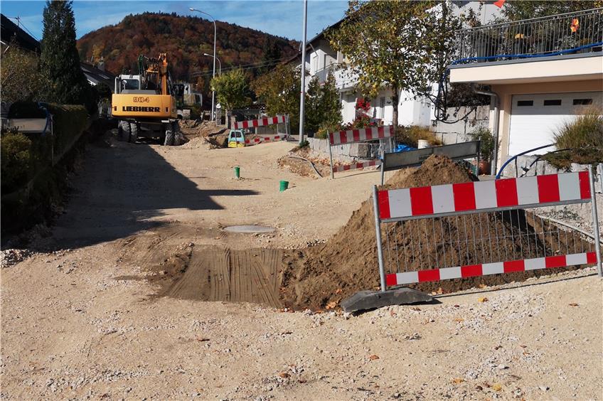 Die Straße „Unter der Heusteige“ wird für rund 1,3 Millionen Euro ausgebaut