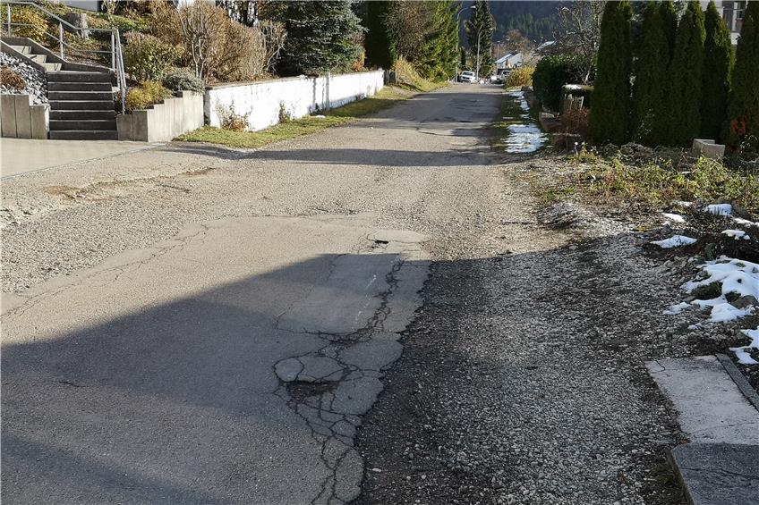 Die Straße „Unter der Heusteige“ wird für rund 1,3 Millionen Euro ausgebaut