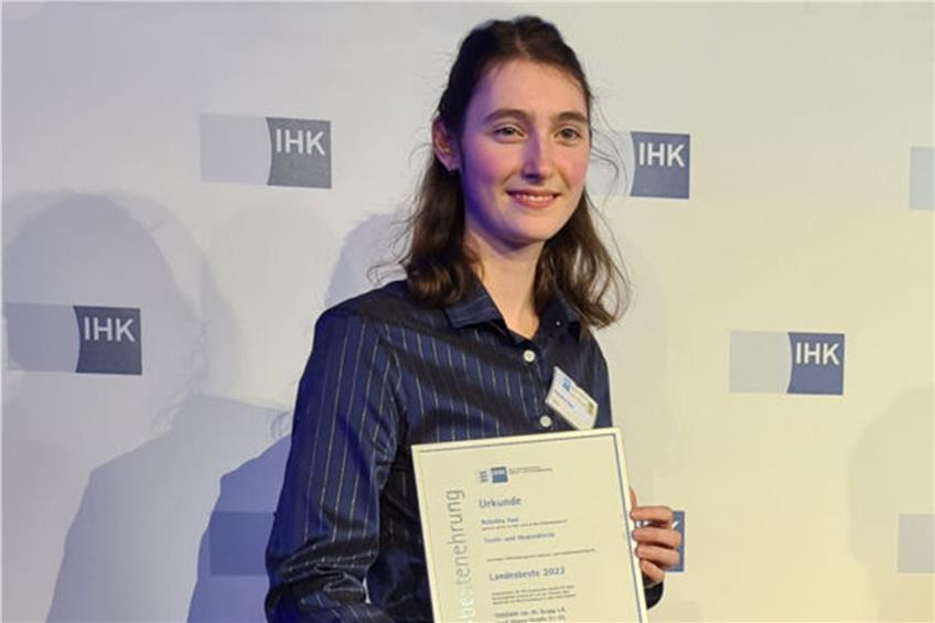 Eine von Deutschlands Spitzen-Azubis: Rebekka Saal aus Bisingen ist IHK-Bundessiegerin