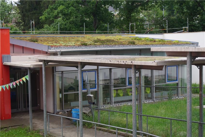 Das Dach ist undicht: Ein Pavillon an der Geislinger Schlossparkschule wird saniert