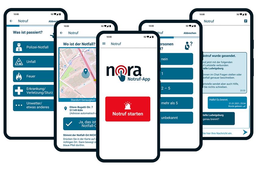 Weniger Barrieren, genaue Ortung: Notruf-App Nora auch im Zollernalbkreis nutzbar