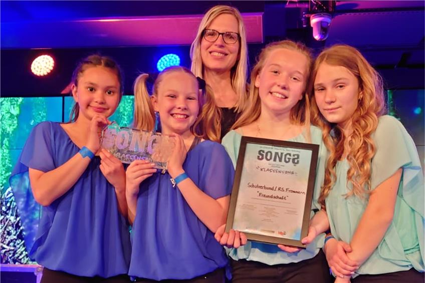 Lied über Freundschaft: Frommerner Sechstklässler überzeugen im Finale mit ihrem Klassensong