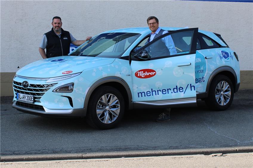 Pionier auf vier Rädern: Balinger Firma Mehrer fährt einziges Brennstoffzellenauto im Kreis