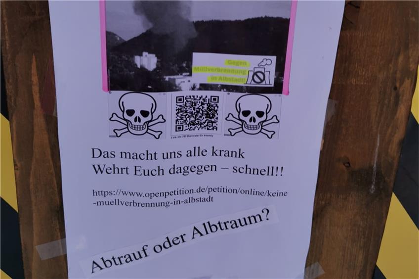 Unbekannte verteilen Totenkopf-Flyer gegen Korn-Heizkraftwerk in Albstadt