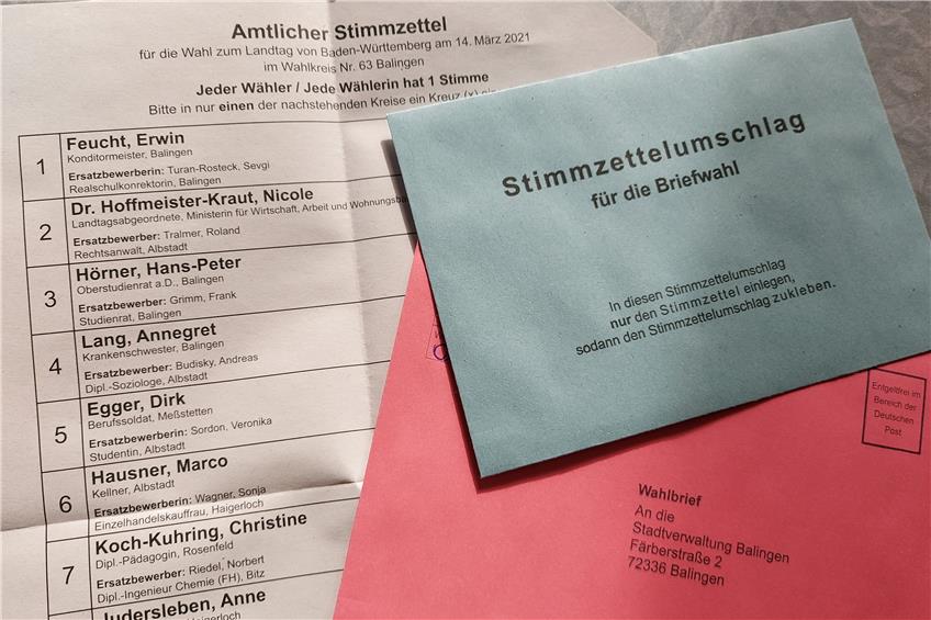 Schon über ein Viertel der Balinger Wahlberechtigten will per Brief wählen