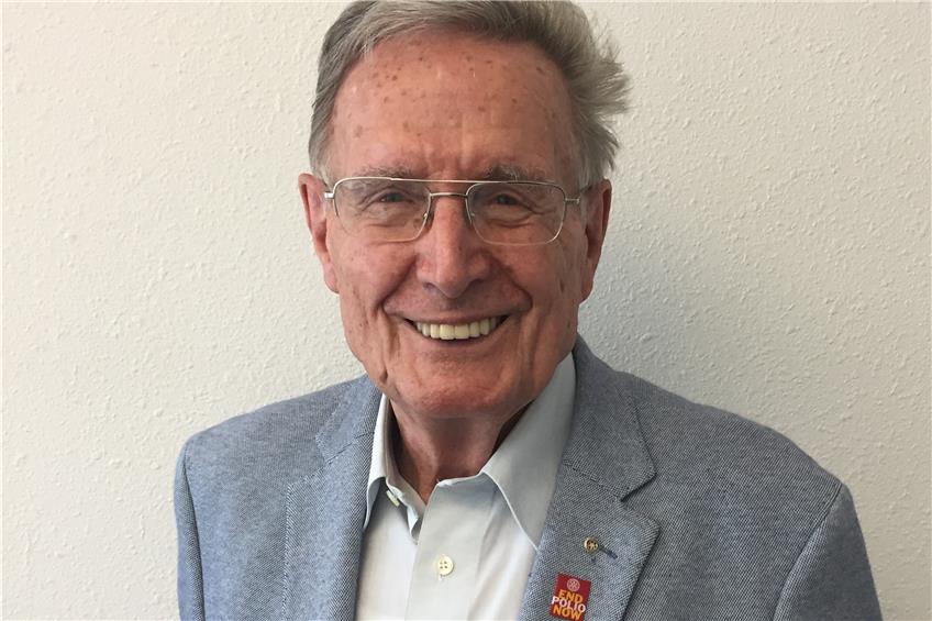 Der Rotary-Poliobeauftragte aus Albstadt, Hans Pfarr, freut sich: Afrika ist poliofrei
