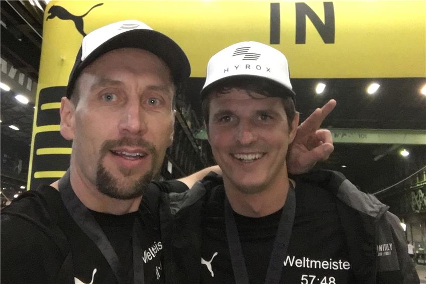 Nach Kopf-an-Kopf-Rennen: Michael Gomeringer und Andreas Klauser sind Weltmeister im Hyrox