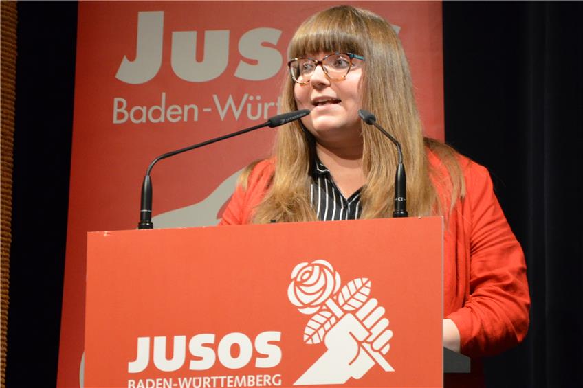 Die Albstädterin Lara Herter gibt ihre Kandidatur zur Landesvorsitzenden der Jusos bekannt