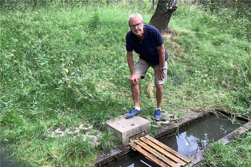 Brunnenleitung wieder mal kaputt: Ostdorfer Ortsvorsteher Haug ärgert sich über Vandalen