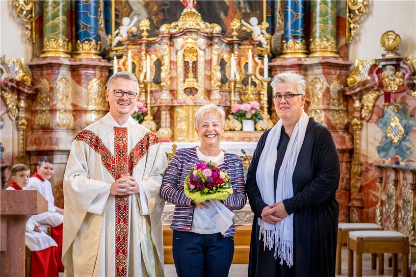 29 Jahre der gute Geist der Schörzinger Pfarrei: Karin Hermann geht in den Ruhestand