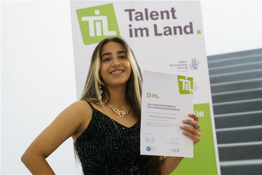 Talent im Land: Raziye Diyana Mohammedi aus Albstadt hat Auszeichnung erhalten