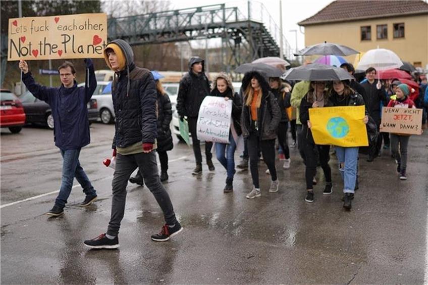 Fridays For Future in Balingen: Schüler demonstrieren kurz vor der Europawahl