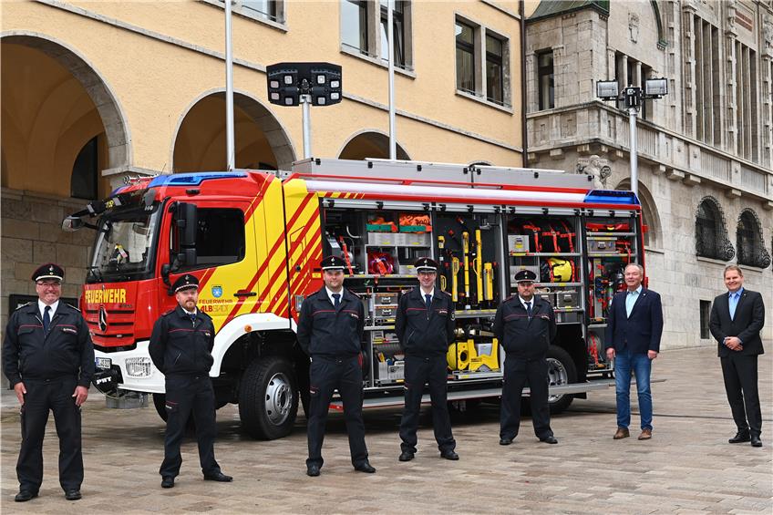 Albstädter Feuerwehr stellt neuen Rüstwagen im Wert von über einer halben Million Euro in Dienst