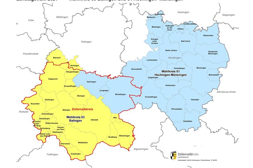 Zum Ärger kommunaler CDU-Vertreter: Hirrlingen und Starzach nun im Landtagswahlkreis Balingen