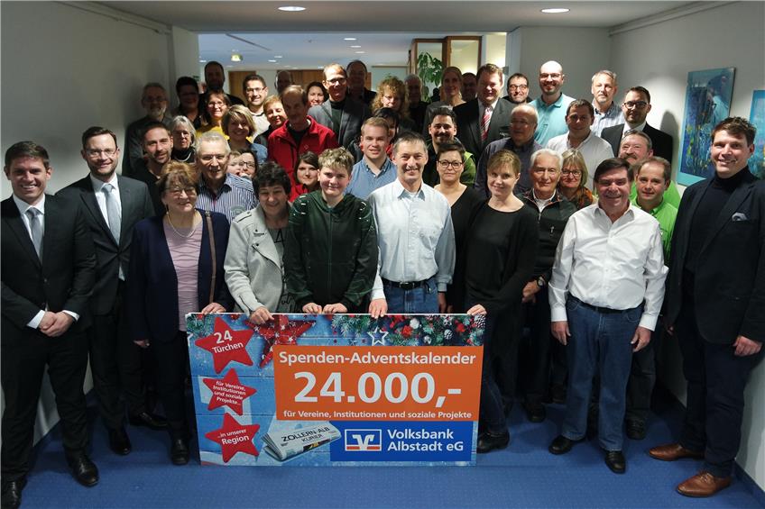 Volksbank Albstadt übergibt Spenden: Dankeschön an die Vereine für die geleistete Arbeit