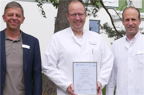 Eine Teamleistung: Siegel für Endoprothetik-Zentrum im SRH Krankenhaus Sigmaringen