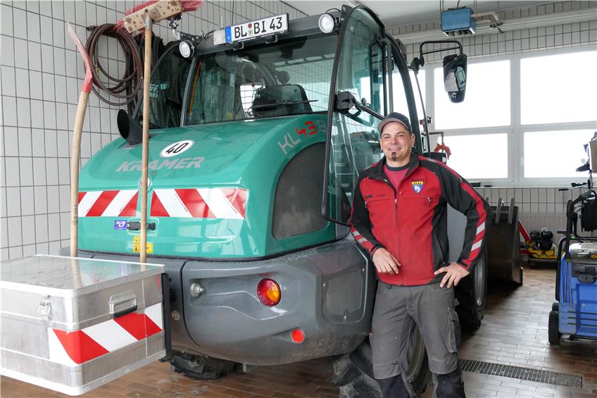 Stefan Ebner ist mit 35 Jahren jüngster Bauhofleiter der Gemeinde Bitz