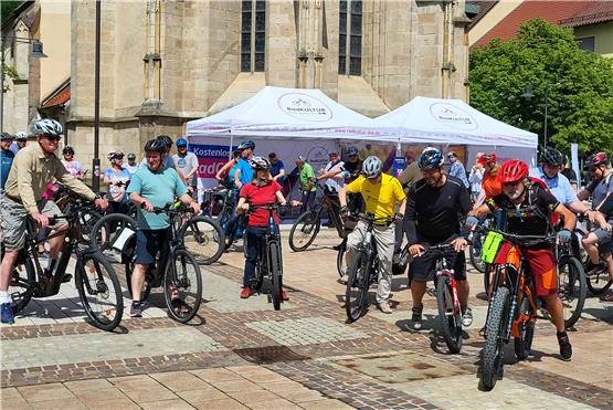 Weg vom Schreibtisch, rauf aufs Fahrrad: Aktion Stadtradeln startet auf Balinger Marktplatz
