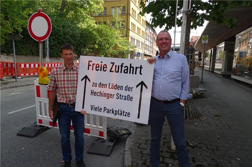 GHV Tailfingen: Trotz Vollsperrung sind Geschäfte in der Hechinger Straße erreichbar