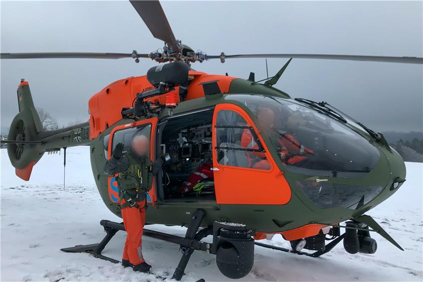 Bergwacht rettet Wanderer auf dem Oberhohenberg – auch Bundeswehr-Hubschrauber im Einsatz