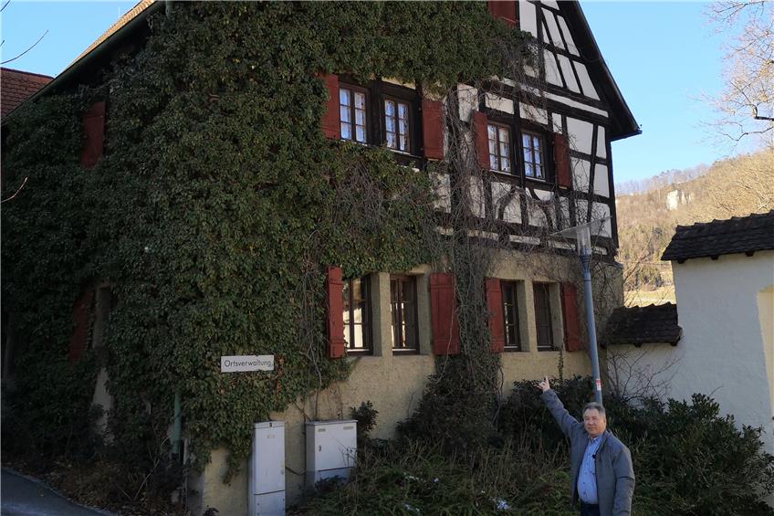 Forsthaus: Der Ostgiebel des Gebäudes bereitet dem Lautlinger Ortsvorsteher Sorgen